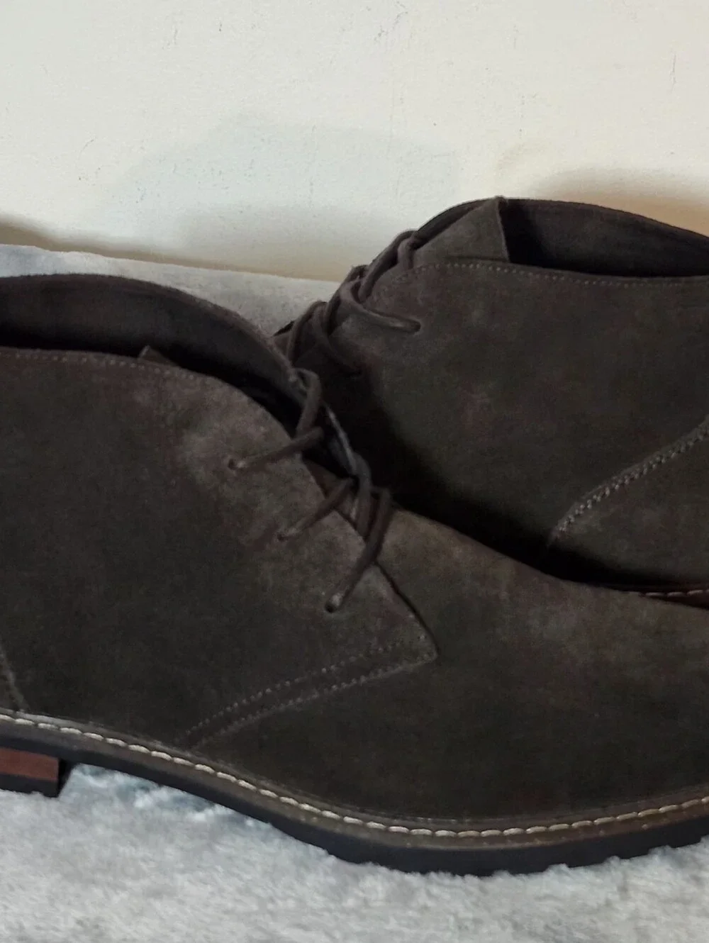 ALDO Macklay Suede Lace-Up  Chukka Boots Size :13 Color :Dark Brown